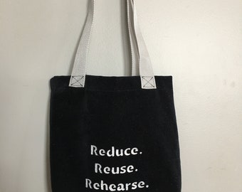 RRR Tote Bag- Black and White
