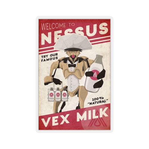 Destiny 2 Vex Milk Nsfw Rule 34 Custom Kiss Cut Stickers Etsy