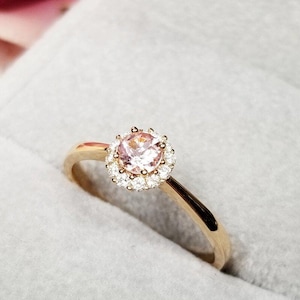 Natural Moonstone Ring / Sterling Silver Ring / Wedding Ring / Engagement Ring / 14K Solid Gold Ring / Proposal Ring / Gift For Her