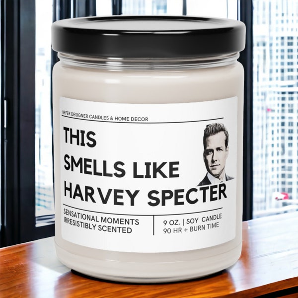 Smells Like Harvey Specter Suits Inspired Candle | Celebrity Candle-Gabriel Macht | Mother's Day-Birthday-Christmas Gift