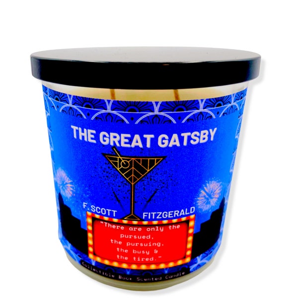 Luminous Journeys: The Great Gatsby by F. Scott Fitzgerald | Literature Candle | Book-inspired Candle | Literary Fragrance Candle