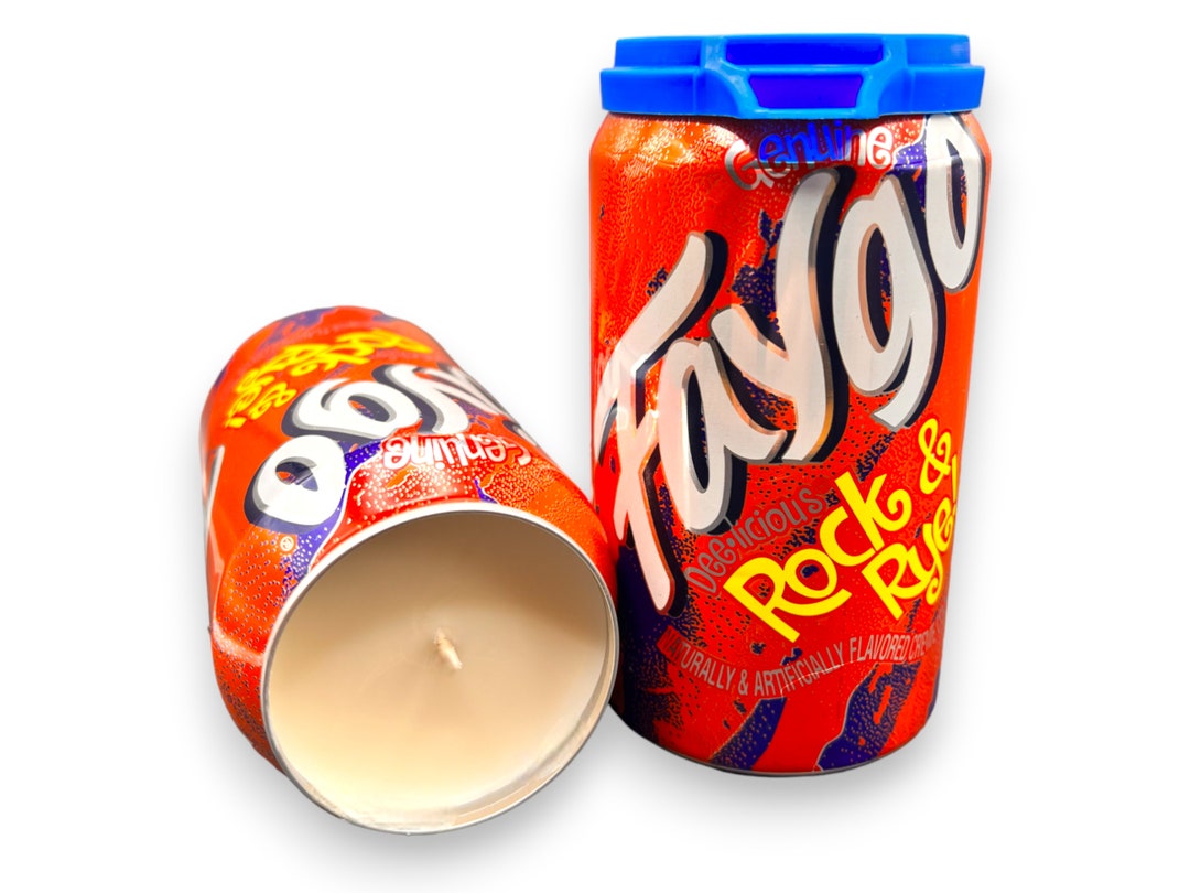 Faygo Rock & Rye Candle 12oz Can Soy Wax Pop Can Candle Etsy