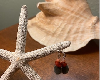 Mgambo earrings with stacked beads