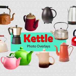 Bouilloire bouilloires à thé Chaudière café bouilloire clip art Superposition Photoshop Superpositions modèles Prop Digital Scrapbooking Composite PNG Clipart