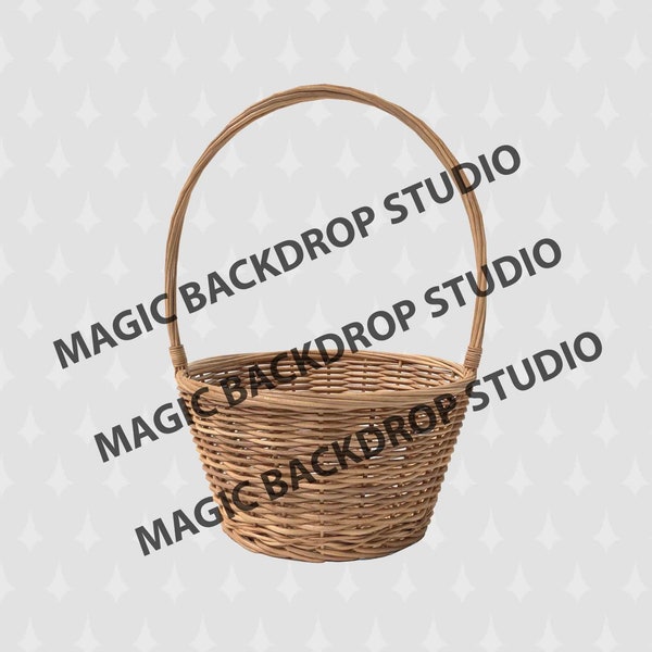 Basket baskets Easter Egg holiday hamper clip art Overlay easter Photoshop templates Prop Digital Scrapbook Composite PNG Clipart  PNG