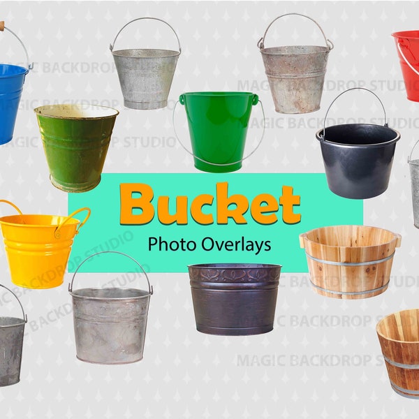 Bucket buckets Pale barrel clip art Overlay easter Overlays Photoshop templates Prop Digital Scrapbooking Composite PNG Clipart  PNG