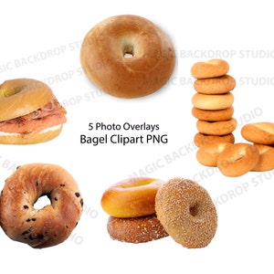 Bagel Bagels PNG bundle baguette fetta fette cibo damper clip art Overlay Photoshop Overlays edit Prop Digital Scrapbook Composite Clipart