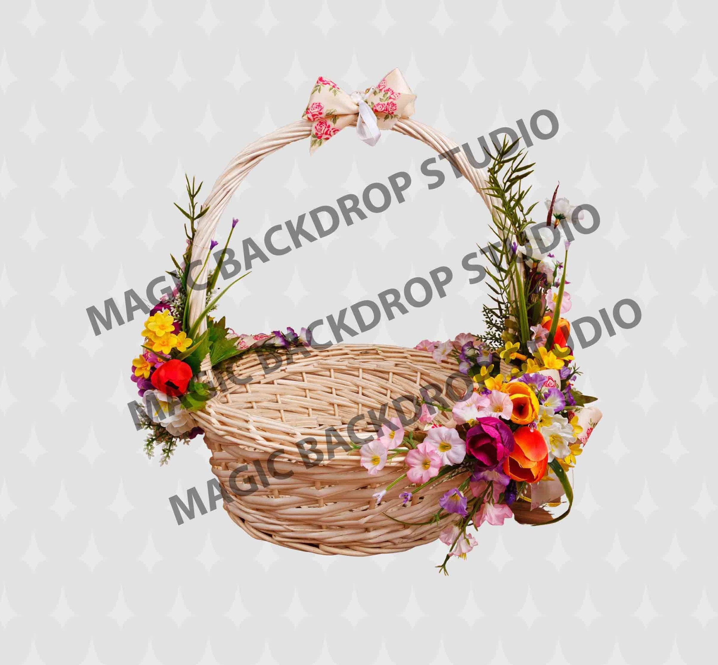 Buy Basket Baskets Flowers Floral Easter Egg Hamper Clip Art Online In  India - Etsy