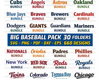 Großes Baseball-Paket, Baseball-Team-SVG, 660 Fan-Designs, Sport-SVG, Baseball-Shirt, Sublimation, PNG, PDF, DXF, EPS, Cricut, Silhouette, Clipart