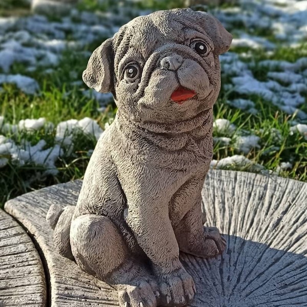 Pug Statue Etsy