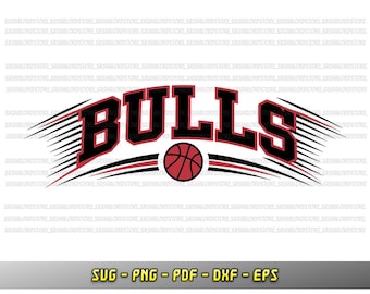 Bulls basketball svg, fan design, Cricut file, Vector, Silhouette, Bulls cheerleader SVG, Bulls png, DXF, EPS, Basketball team, sublimation