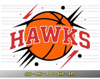 Hawks basketball svg, fan design, Cricut file, Vector, Silhouette, Hawks cheerleader SVG, Hawks png, DXF, EPS, Basketball team, sublimation