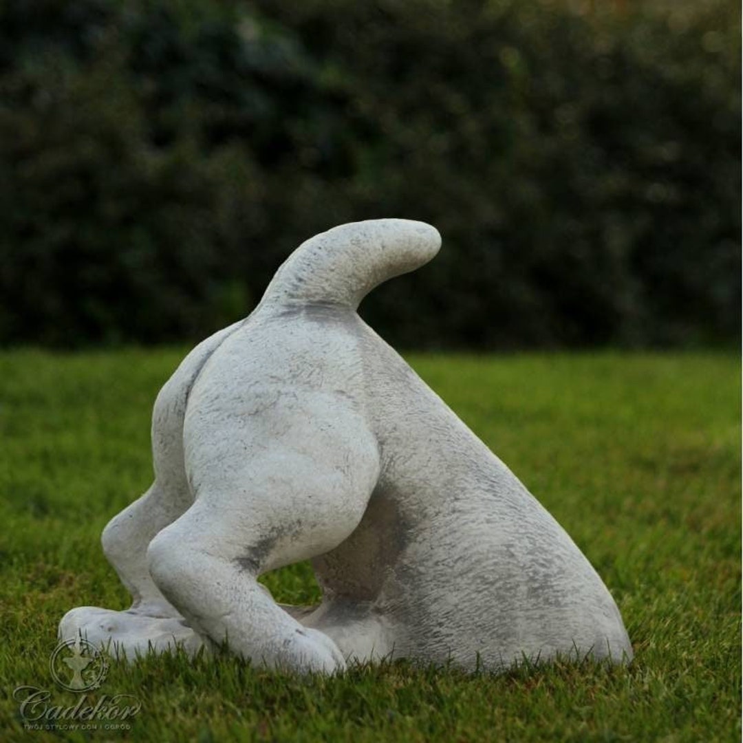 Digging Dog Statue Buried Dog Concrete Gift Funny Dog Stone Etsy