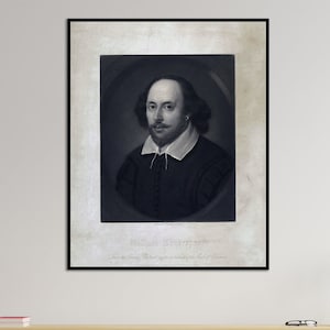 William Shakespeare Portrait: 1849 Art Poster Print