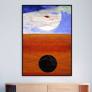 Impresión de Max Ernst &quot;Mar y sol&quot;: póster de arte abstracto