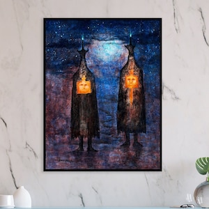 Leonora Carrington Twins Print: Abstract Giclee Art, Modern Decor