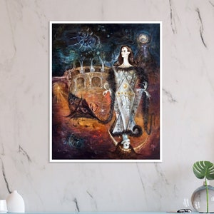 Leonora Carrington Art Print: La Maja Del Tarot, Modern Surrealism