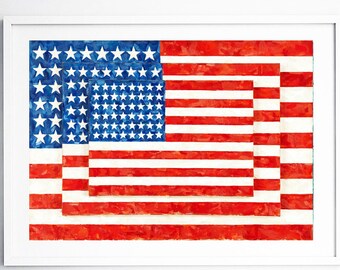 Jasper Johns Poster Etsy