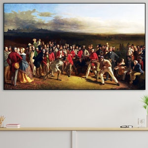 Unframed, Charles Lees, The Golfers 1847, The Golfers, Art Poster Original Print, Sport Art Print, Golf Print, Classic Art Print