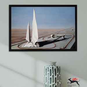 Ungerahmt, Kay Sage Druck, Im dritten Schlaf Druck, Kunst Poster Originaldruck, Abstrakter Kunstdruck, moderne Wanddekoration, Giclée Druck