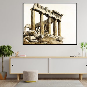 Unframed, Giovanni Battista Lusieri, The South-East Corner of the Parthenon Athens 1803, Art Poster Original Print, Italian Art Print
