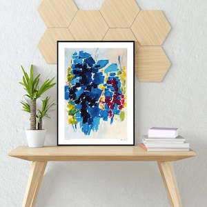 Stampa artistica &quot;Segno di primavera&quot; di Alma Thomas: poster giclée astratto