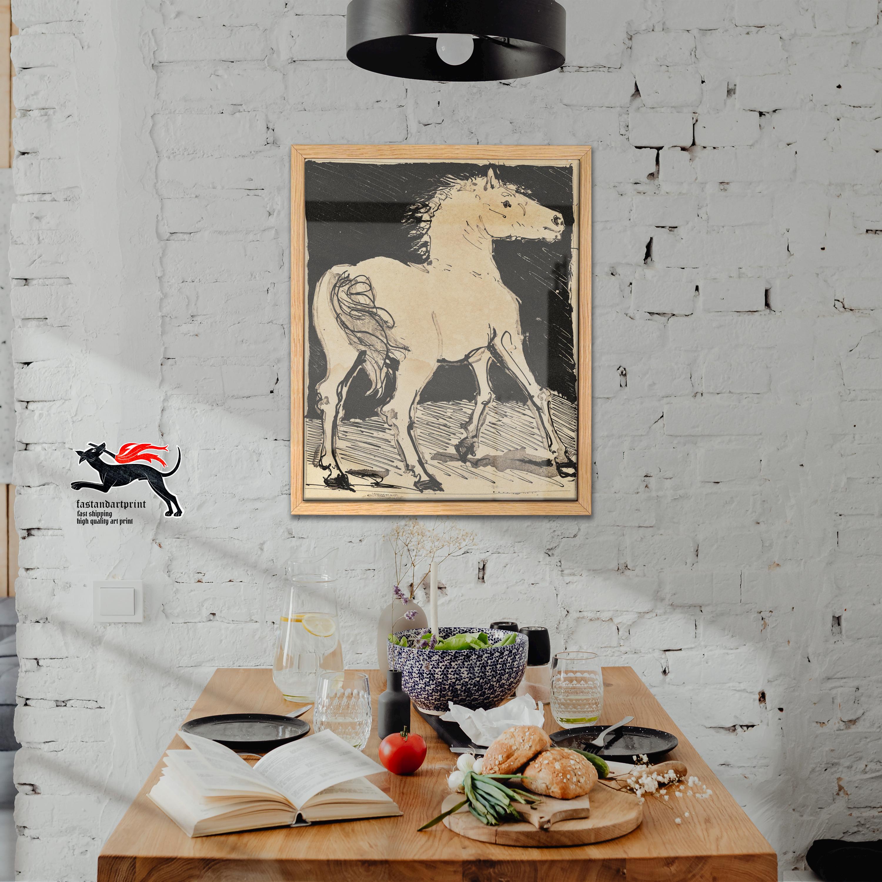 Pablo Picasso Horse Print: Modern Abstract Art Poster - Etsy 日本