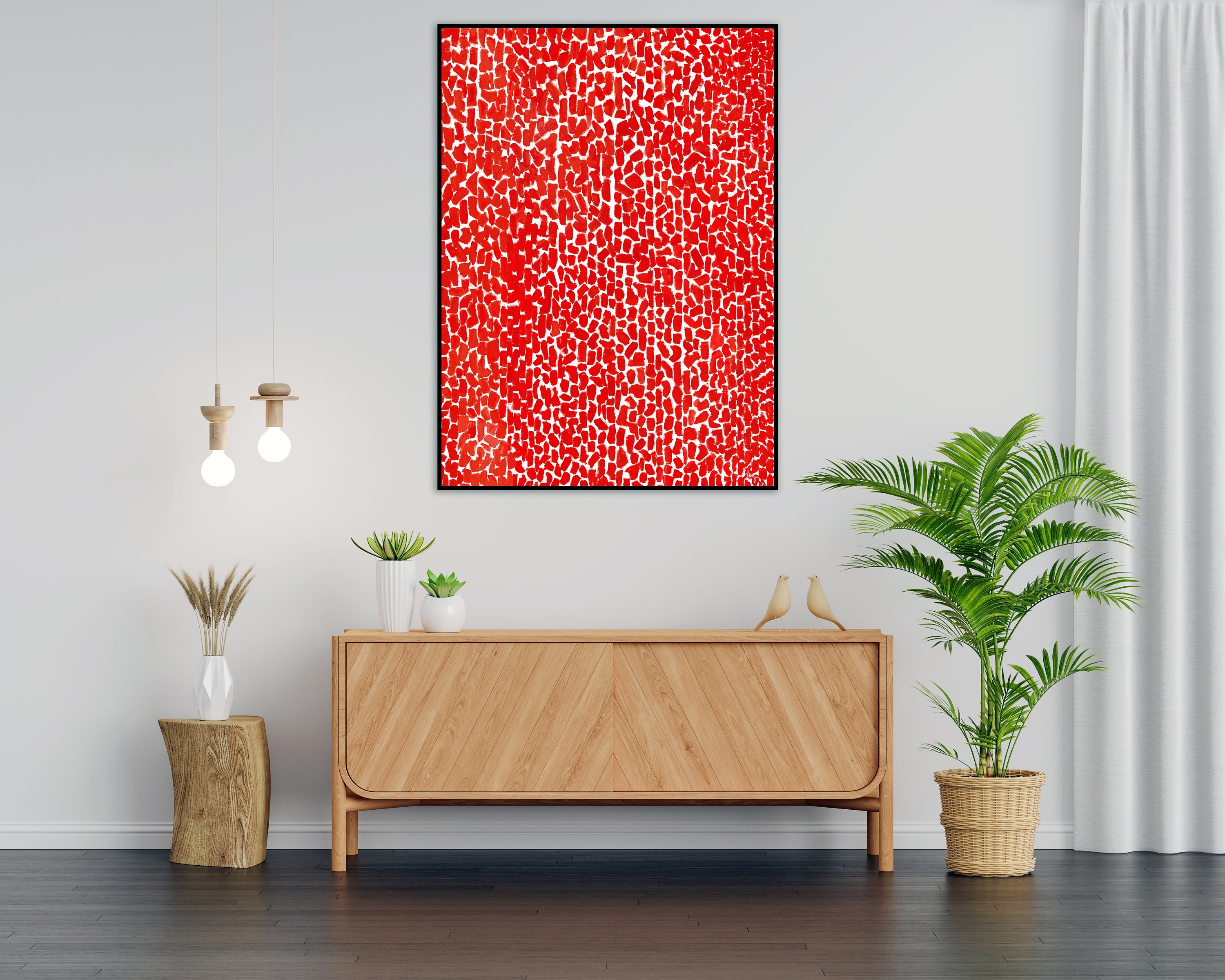 Alma Thomas 'red Rose Cantata' Print: Abstract Art Exhibition