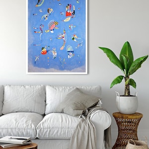 Kandinsky Abstract Art Print: Sky Blue Original Poster (Unframed) image 3
