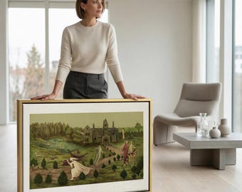 Leonora Carrington, Crookhey Hall, Surreal Landscape Print