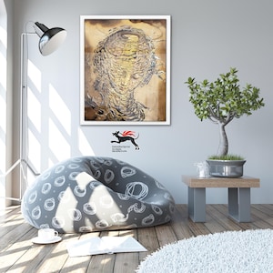 Salvador Dali Print: Exploding Raphaelesque Head, Abstract Art Poster