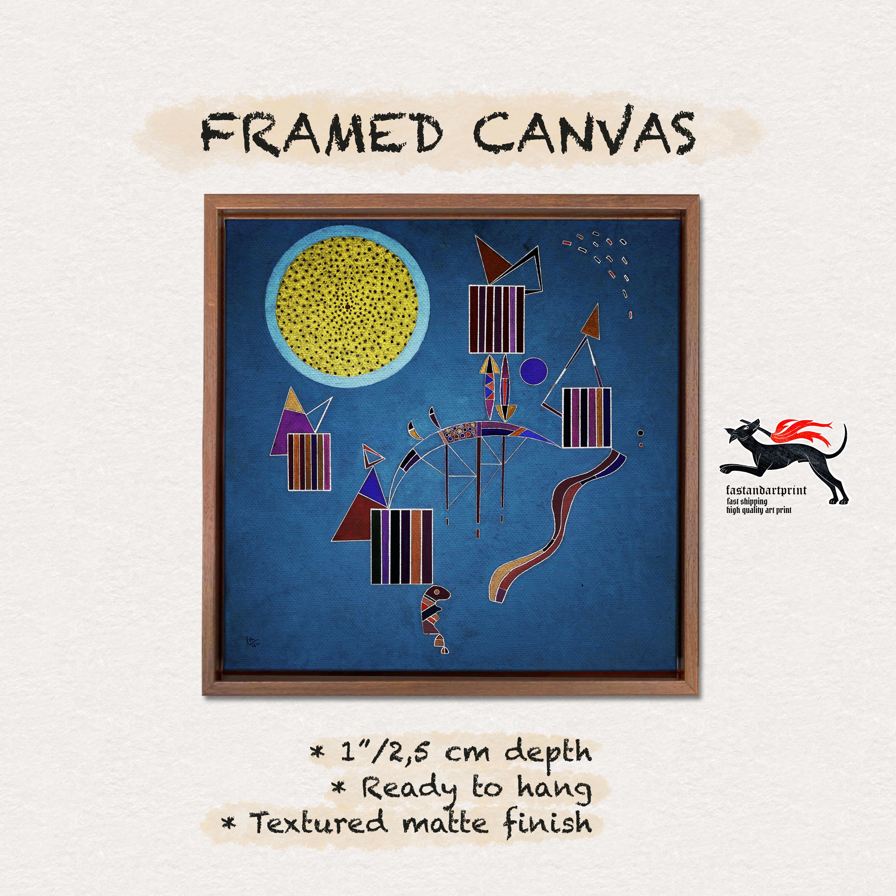 Kandinsky Print: An Intimate Party, Framed Modern Art Poster