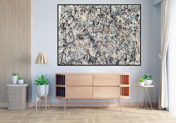 Jackson Pollock Print Number 1 Print Number One Lavender Mist