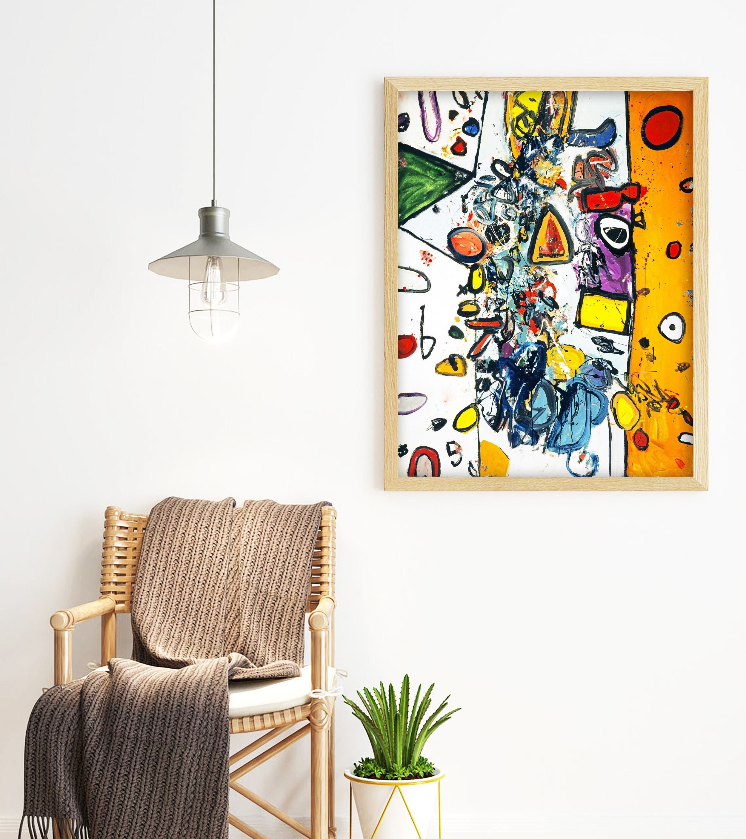Alan Davie Print, Lush Life No. 1 , Art Poster Original Print, Abstract Art Print, Pop Art Print,  Surrealism Art Print, High Quality Print
