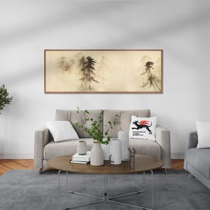 Hasegawa Tohaku - Pine Trees: Framed Japanese Art | Minimalist Asian Landscape Poster | Wabi-Sabi Wall Art | High-End Japandi Canvas Decor Bild 18