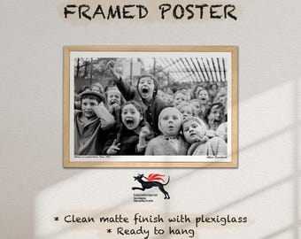 Framed Alfred Eisenstaedt Photo: Children at Puppet Theatre