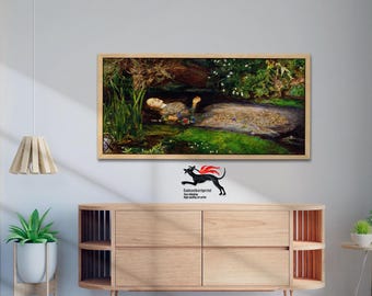Ophelia Painting Print: John Everett Millais Classic Art (unframed)