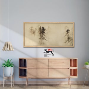 Hasegawa Tohaku Pine Trees Print: Japanese Landscape Art Poster