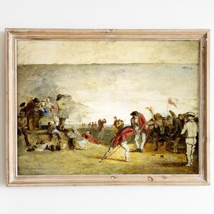 Charles Lees Golf Match Print: Old Course, St Andrews (Unframed)