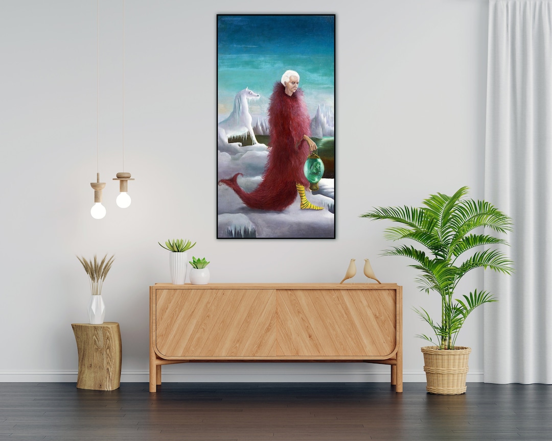 Unframed, Leonora Carrington Print, Portrait of Max Ernst Print, Modern ...