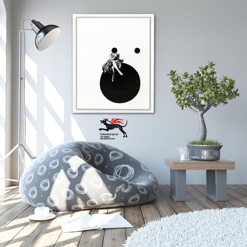 Moholy-Nagy Bauhaus Photomontage Art Print: Olly and Dolly Sisters image 1