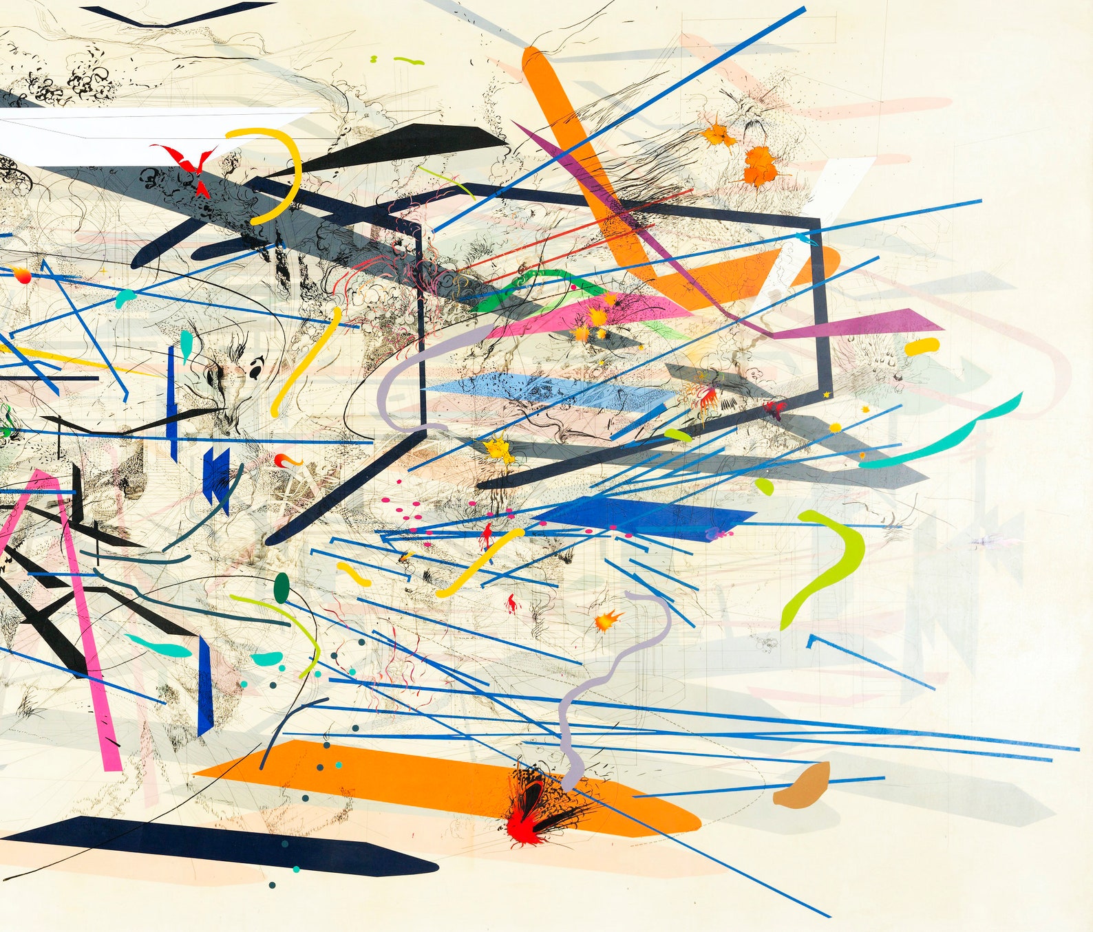 Julie Mehretu Print, Retopistics A Renegade Excavation Print, Art Poster Original Print
