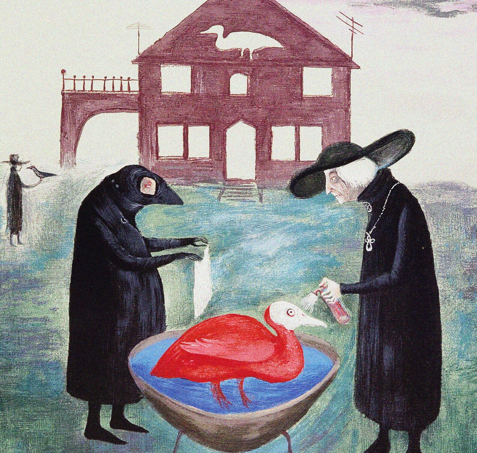 Leonora Carrington Print Bird Bath Abstract Art Print Art | Etsy España