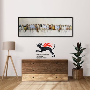 Hector Giacomelli Bird Print: Framed Canvas Wall Art