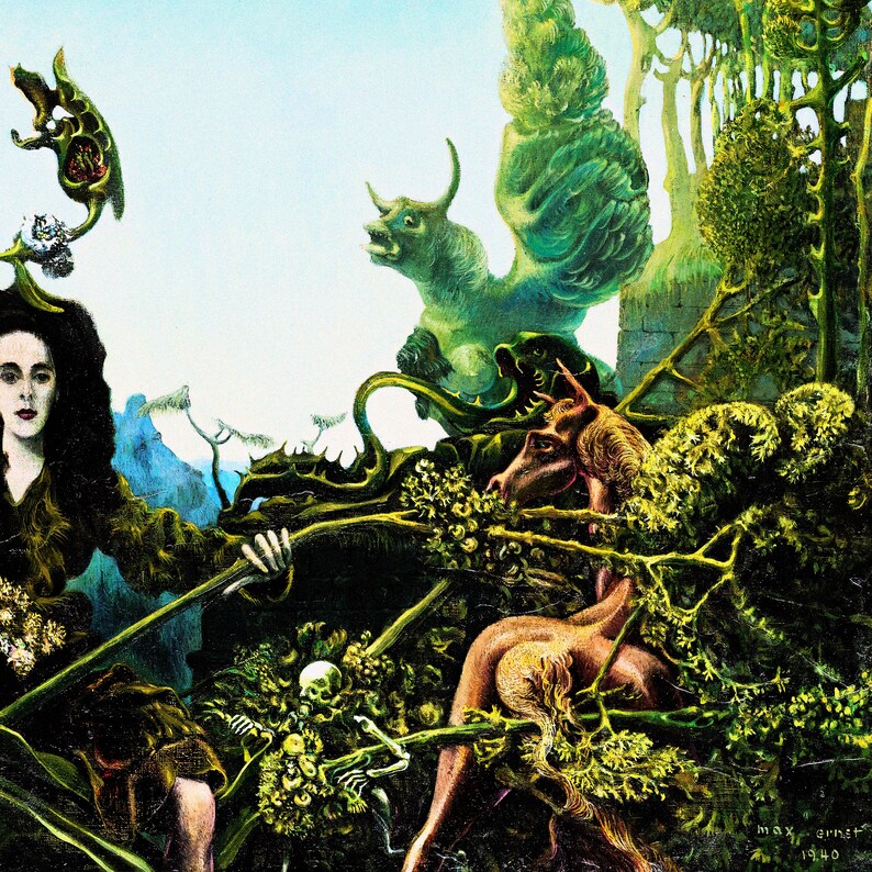 Max Ernst Print Leonora in the Morning Light Print Art Etsy