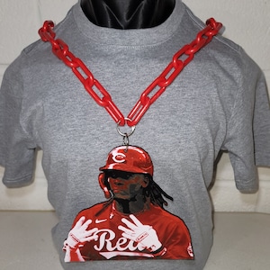 Cincinnati Reds Elly De LA Cruz collar y cadena