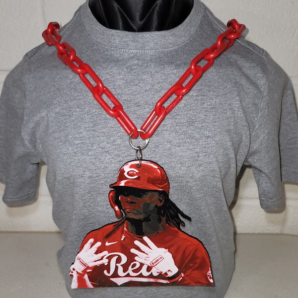 Cincinnati Reds Elly De LA Cruz necklace and chain