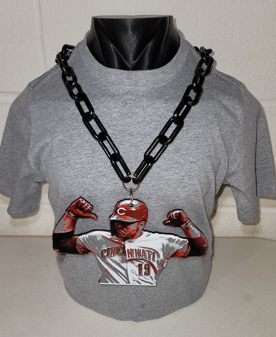 Cincinnati Reds Chain Cincinnati Reds Joey Votto Necklace and Chain - Etsy