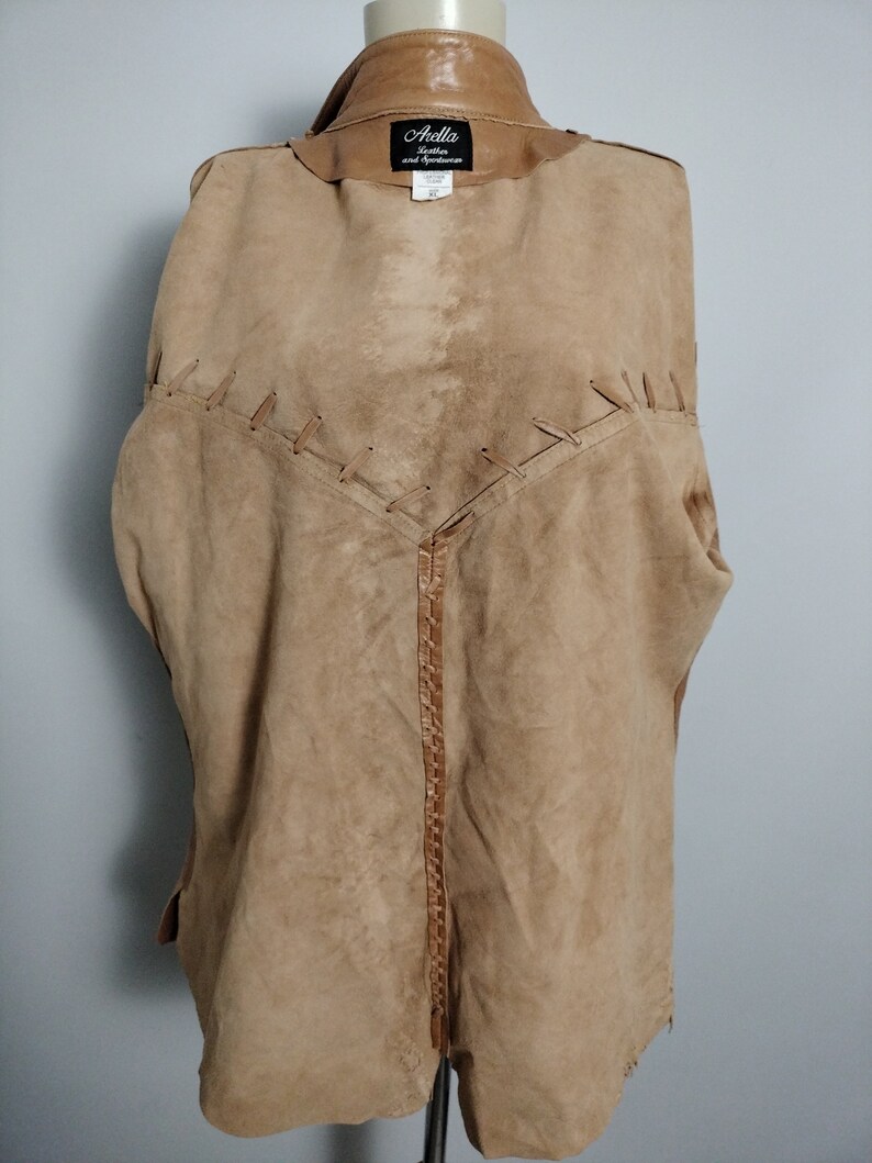 Genuine Deerskin Leather Fringe Western Jacket Womens XL - Etsy Canada