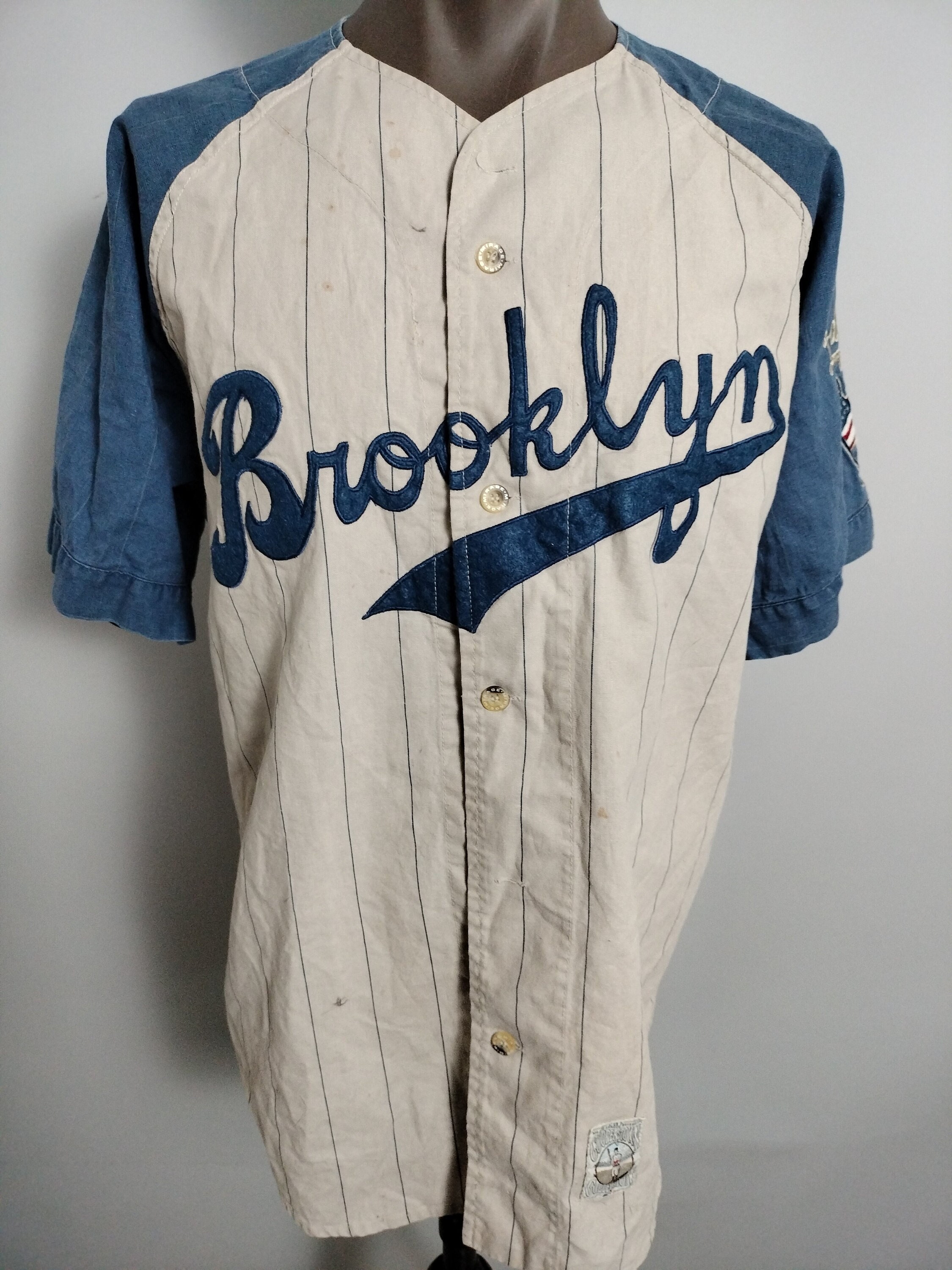 Vintage Ackers MLB Brooklyn Dodgers Off-White Cream Baseball